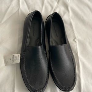 Tommy Bahama Black Orion Leather Venetian Loafer Size 10D